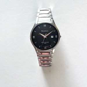 Armitron Silver Men’s Stainless Steel Quartz Analog Bracelet Watch